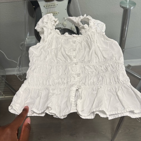 Speed Limit Ivory Buttoned Blouse - Picture 4 of 5